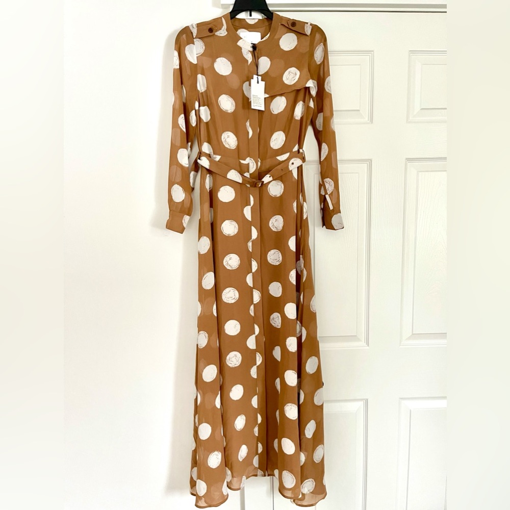 NEW Banana Republic Heritage woman’s maxi sheer shirt dress size 0